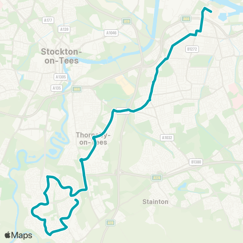 Arriva North East  map