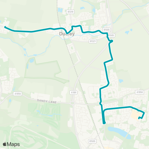 Arriva North East  map