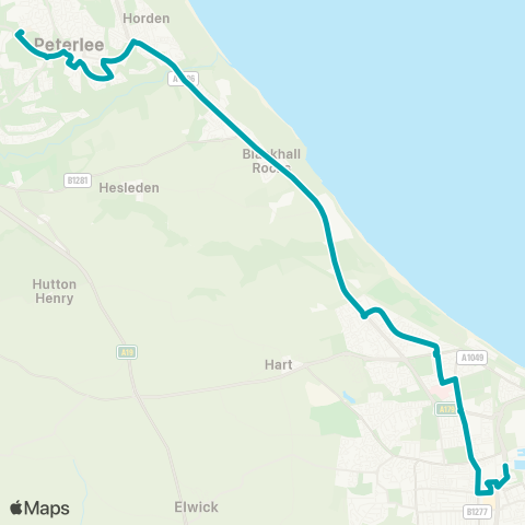 Arriva North East  map