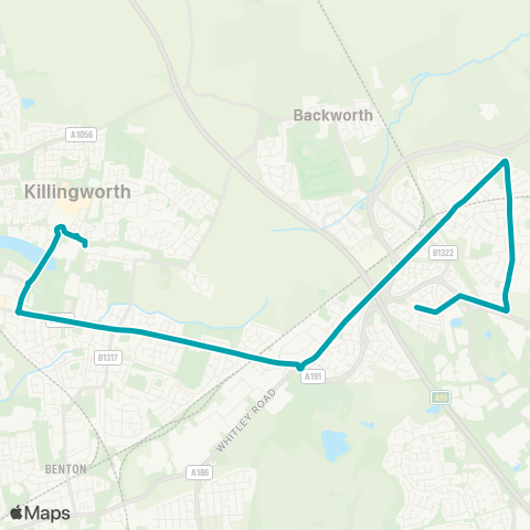 Arriva North East  map