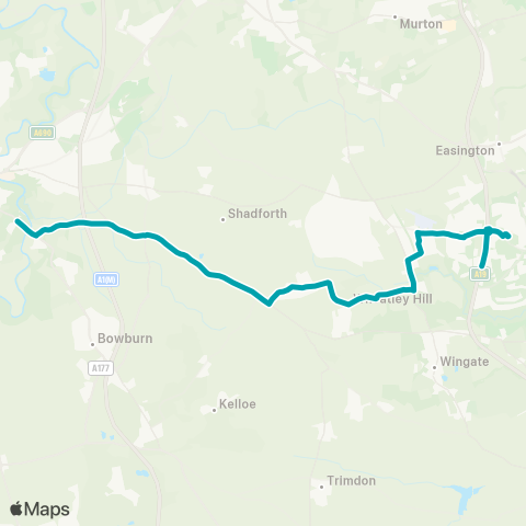 Arriva North East  map