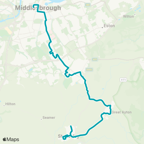 Arriva North East  map