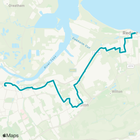 Arriva North East  map