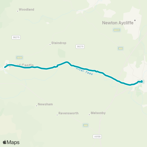 Arriva North East  map