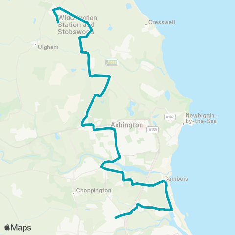 Arriva North East  map