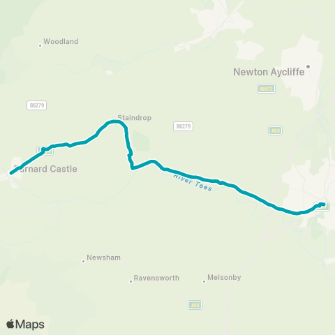 Arriva North East  map