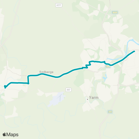 Arriva North East  map