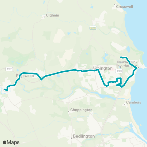 Arriva North East  map