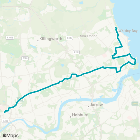 Arriva North East  map