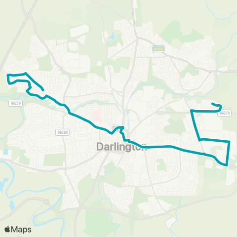 Arriva North East  map