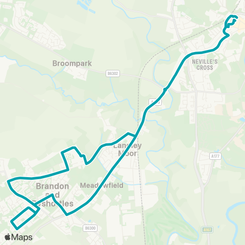 Arriva North East  map