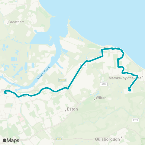 Arriva North East  map