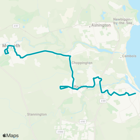 Arriva North East  map