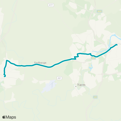 Arriva North East  map