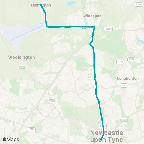 Arriva North East  map