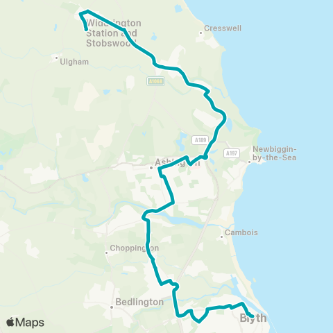 Arriva North East  map