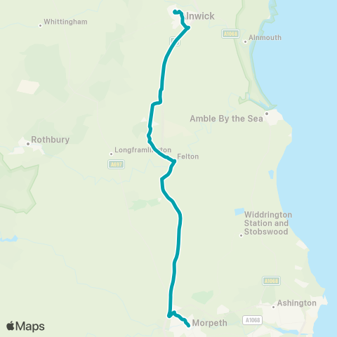 Arriva North East  map