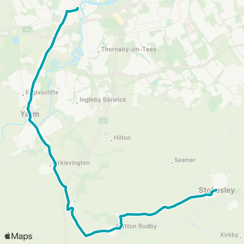 Arriva North East  map