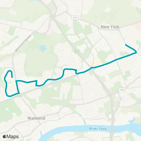 Arriva North East  map