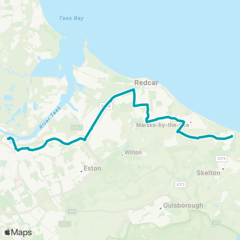 Arriva North East  map