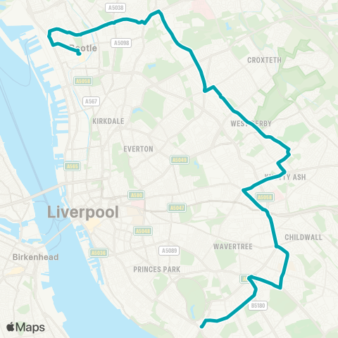 Arriva North West  map