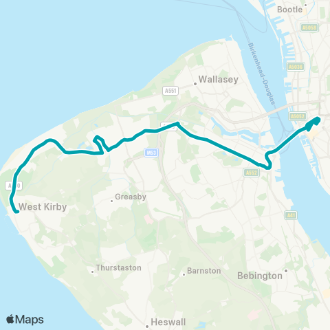 Arriva North West  map