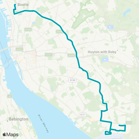 Arriva North West  map