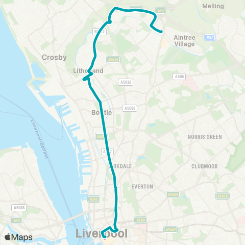 Arriva North West  map