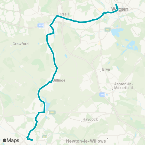 Arriva North West  map