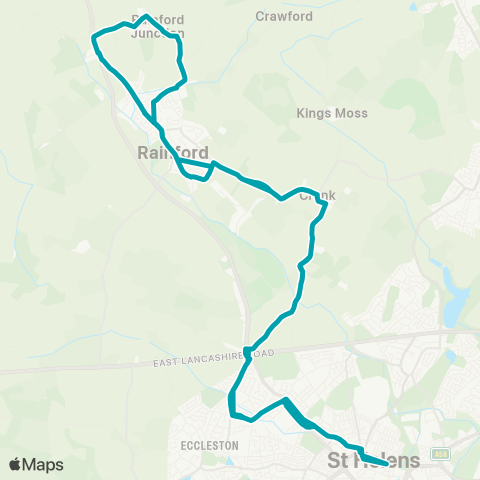 Arriva North West  map