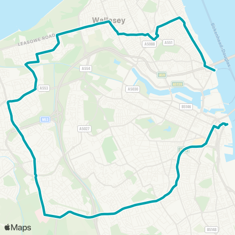 Arriva North West  map