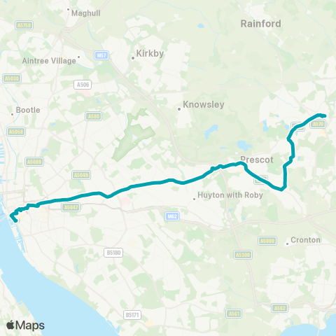 Arriva North West  map