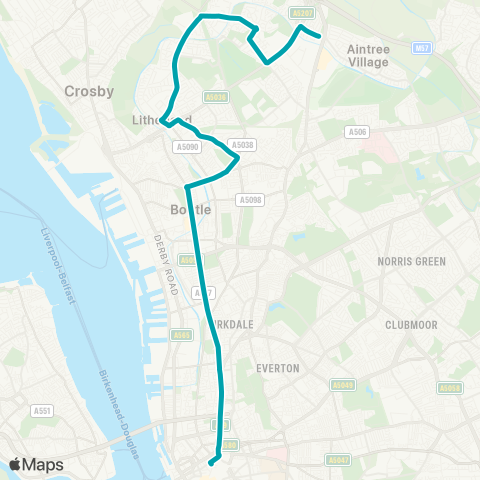 Arriva North West  map