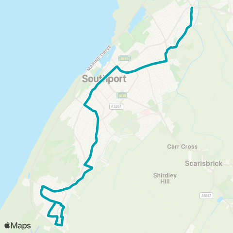 Arriva North West  map