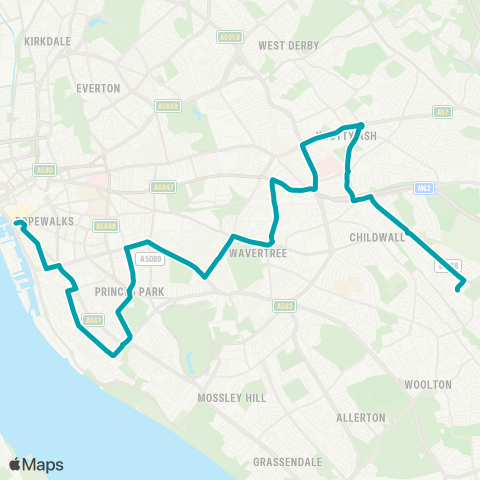 Arriva North West  map