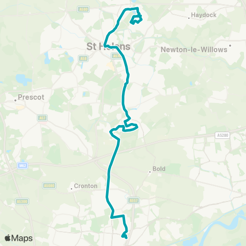 Arriva North West  map