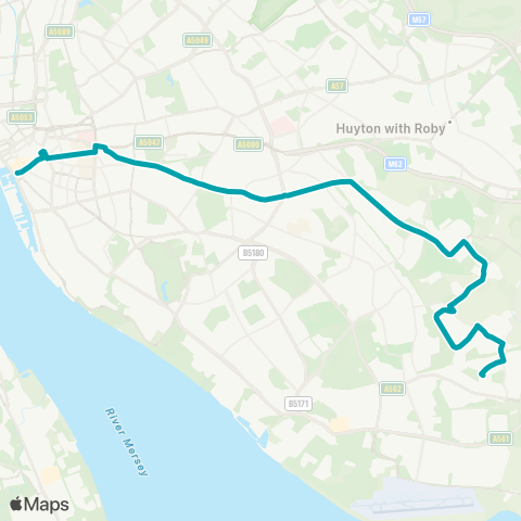 Arriva North West  map