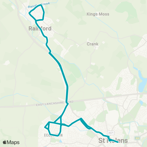 Arriva North West  map