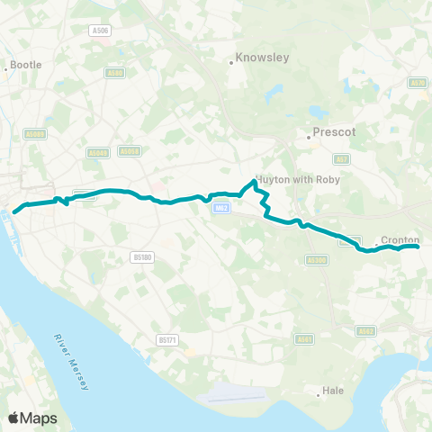 Arriva North West  map