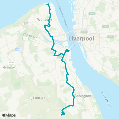 Arriva North West  map