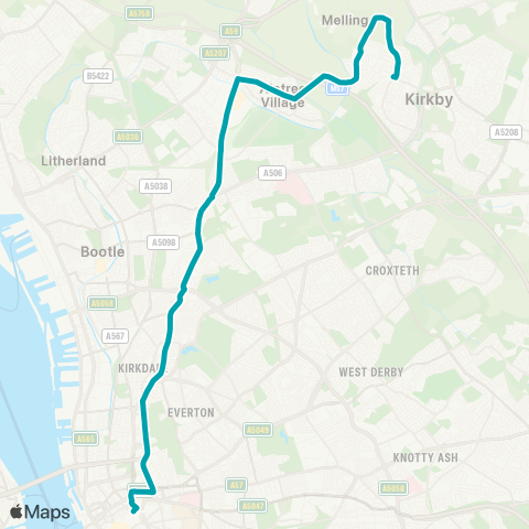 Arriva North West  map