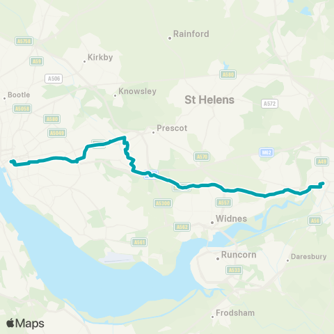 Arriva North West  map