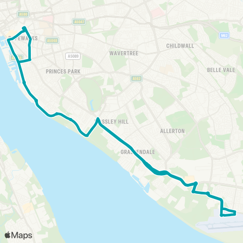 Arriva North West  map