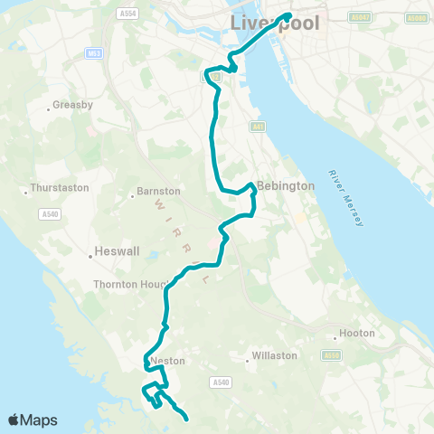 Arriva North West  map