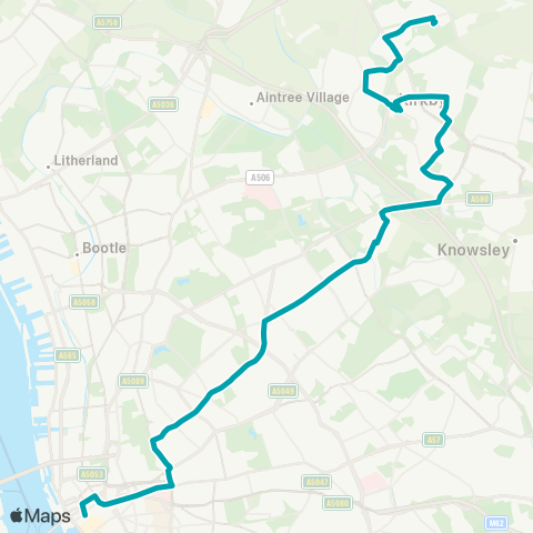 Arriva North West  map