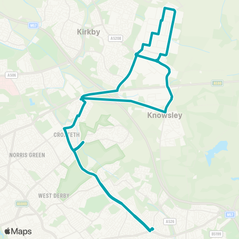 Arriva North West  map