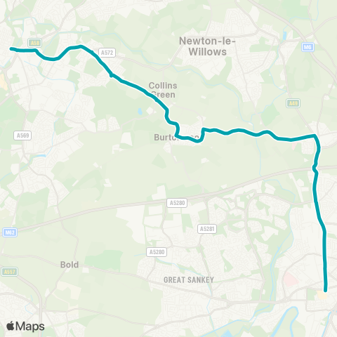 Arriva North West  map