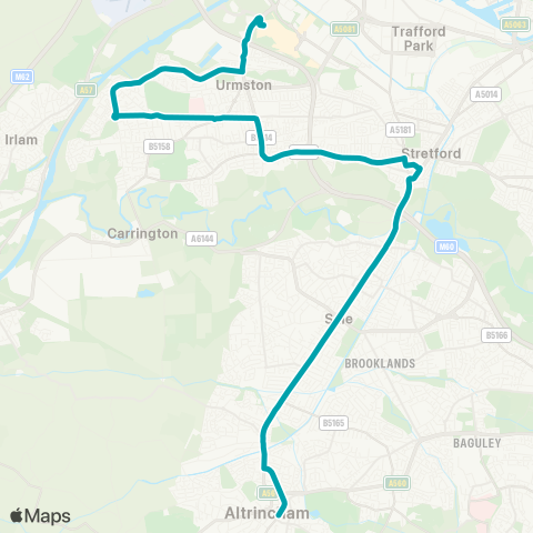 Arriva North West  map