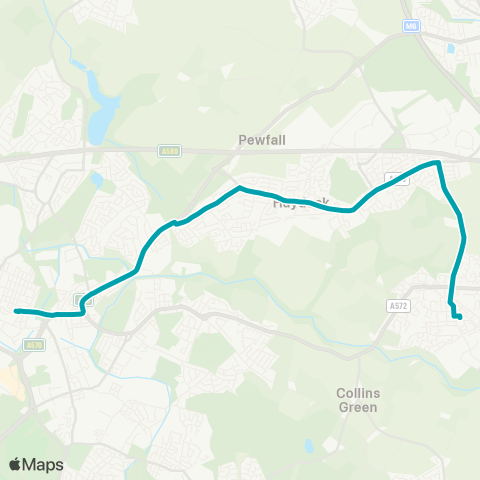 Arriva North West  map