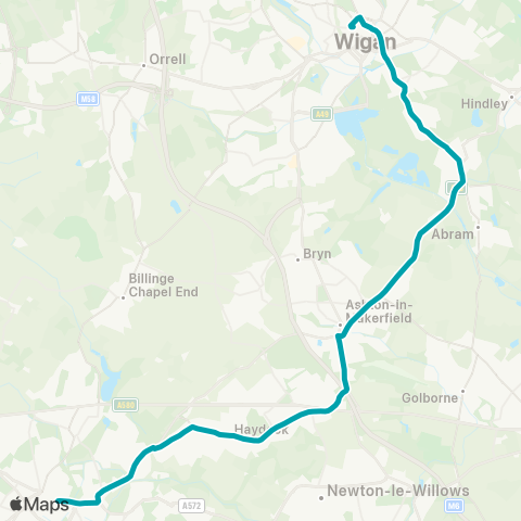 Arriva North West  map